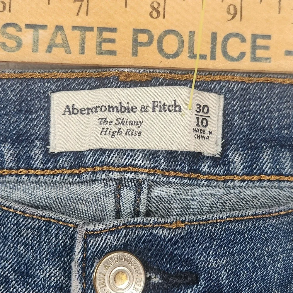 Abercrombie‎ & Fitch Jeans Womens 30/10 The Skinny High Rise Denim Blue Classic